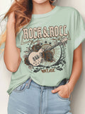 Rock and Roll Vintage Guitar Graphic Tshirts