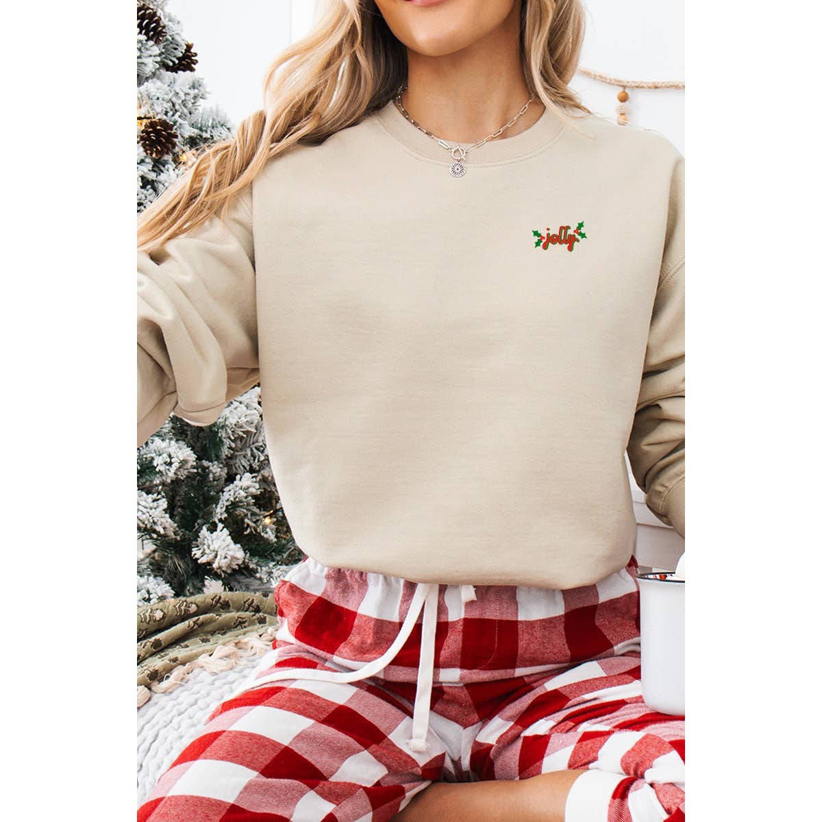 Jolly Embroidery Vintage Graphic Sweatshirts