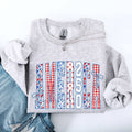 America, Ribbons and Bows, 250th, USA, Patriotic Sweatshirt