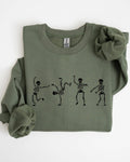 Funny Skeletons, Dance,  Spooky, Halloween Sweatshirt
