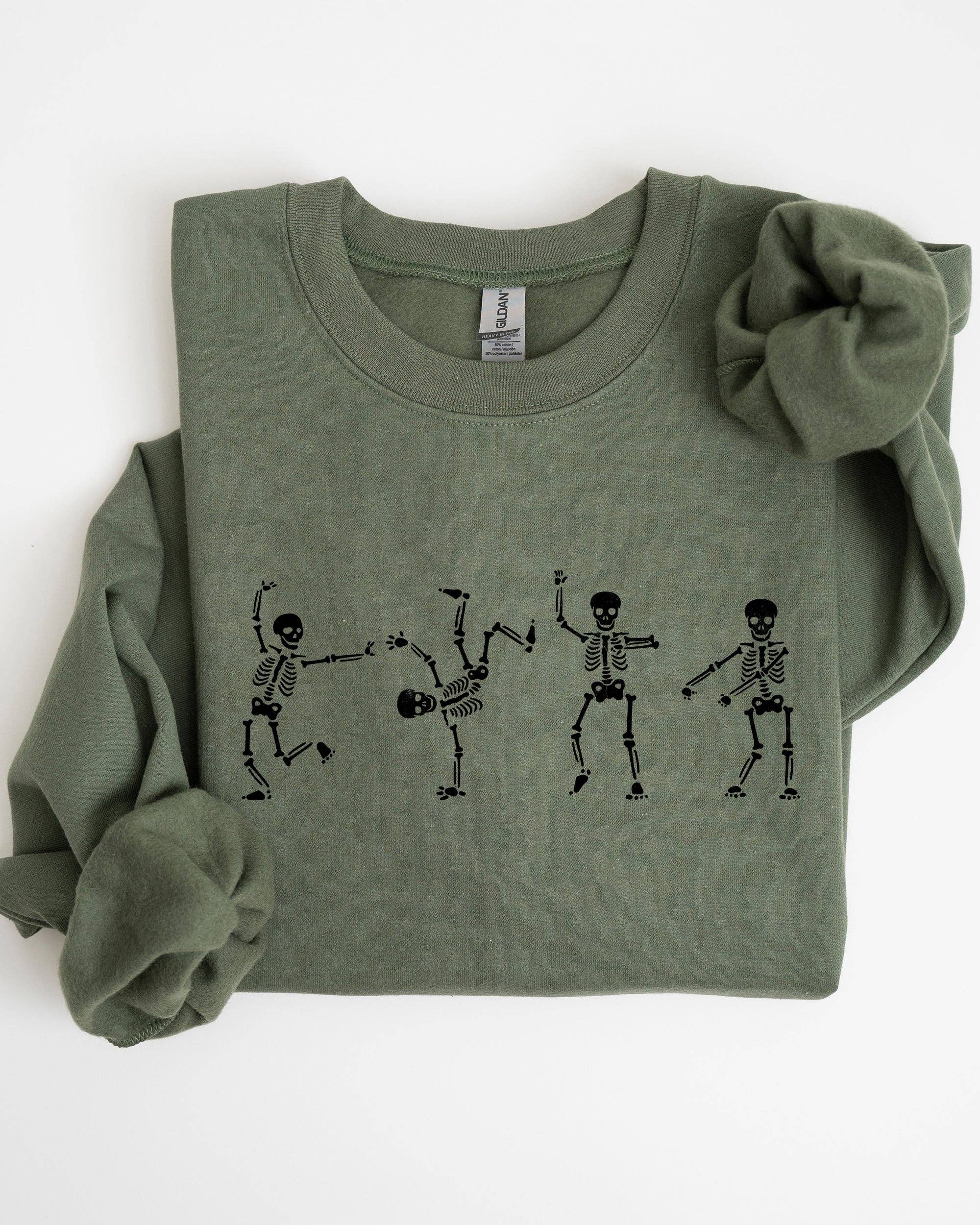 Funny Skeletons, Dance,  Spooky, Halloween Sweatshirt