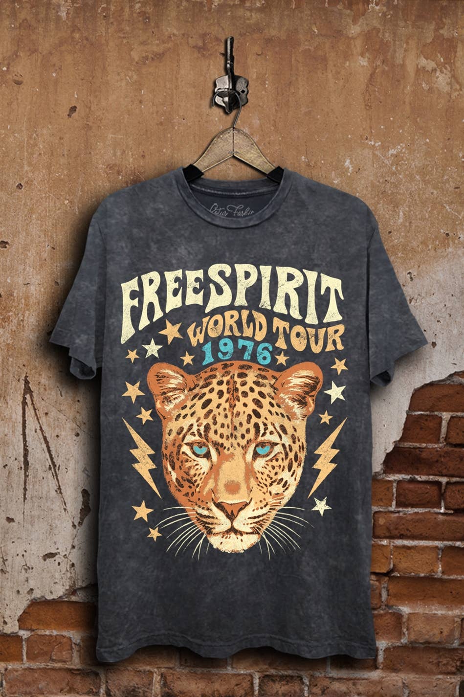 Free Spirit World Tour Leopard Graphic Top