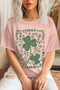 Lucky Charm Clover Mineral Graphic Tshirts