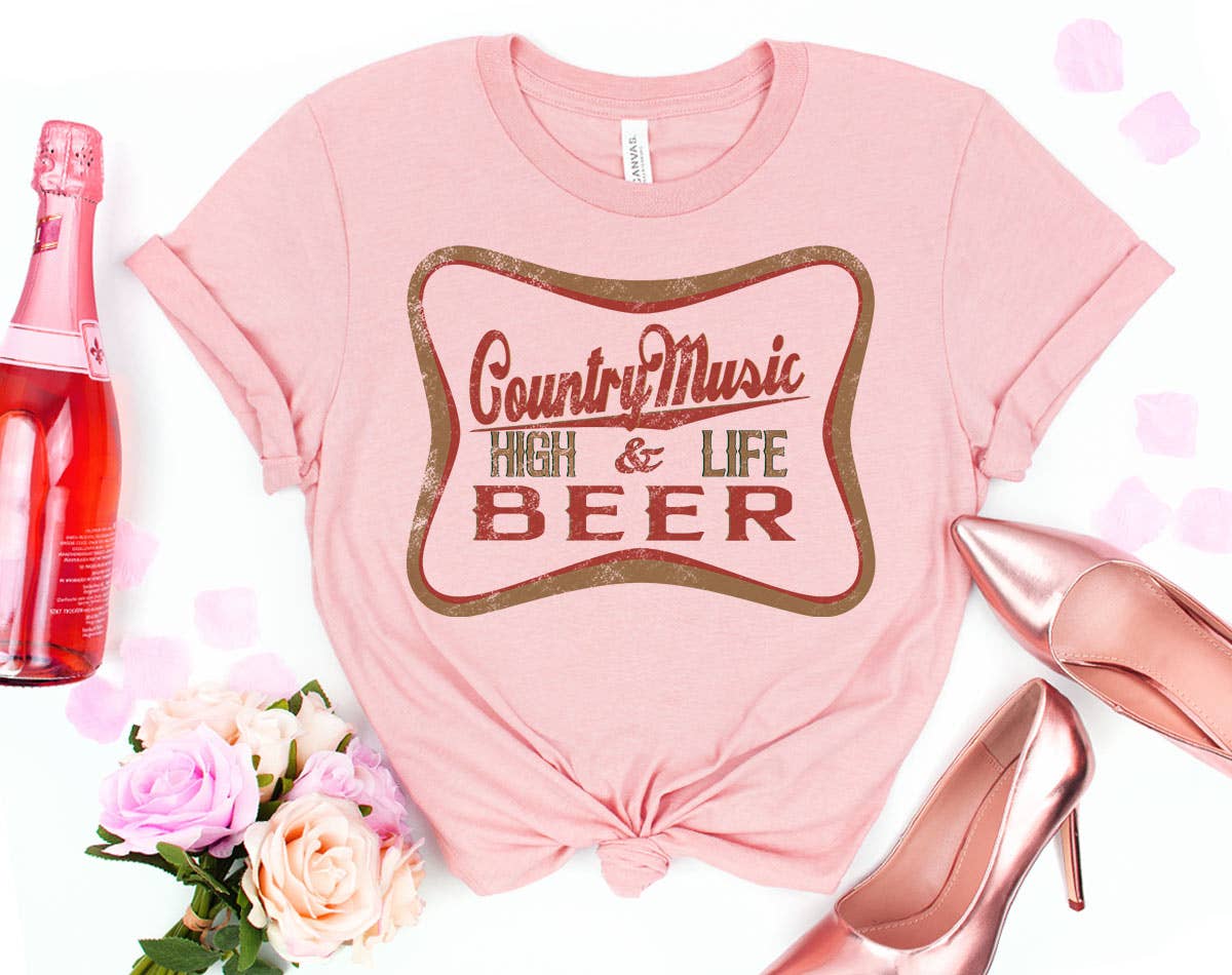 Country Music High Life - Western Beer America Shirt