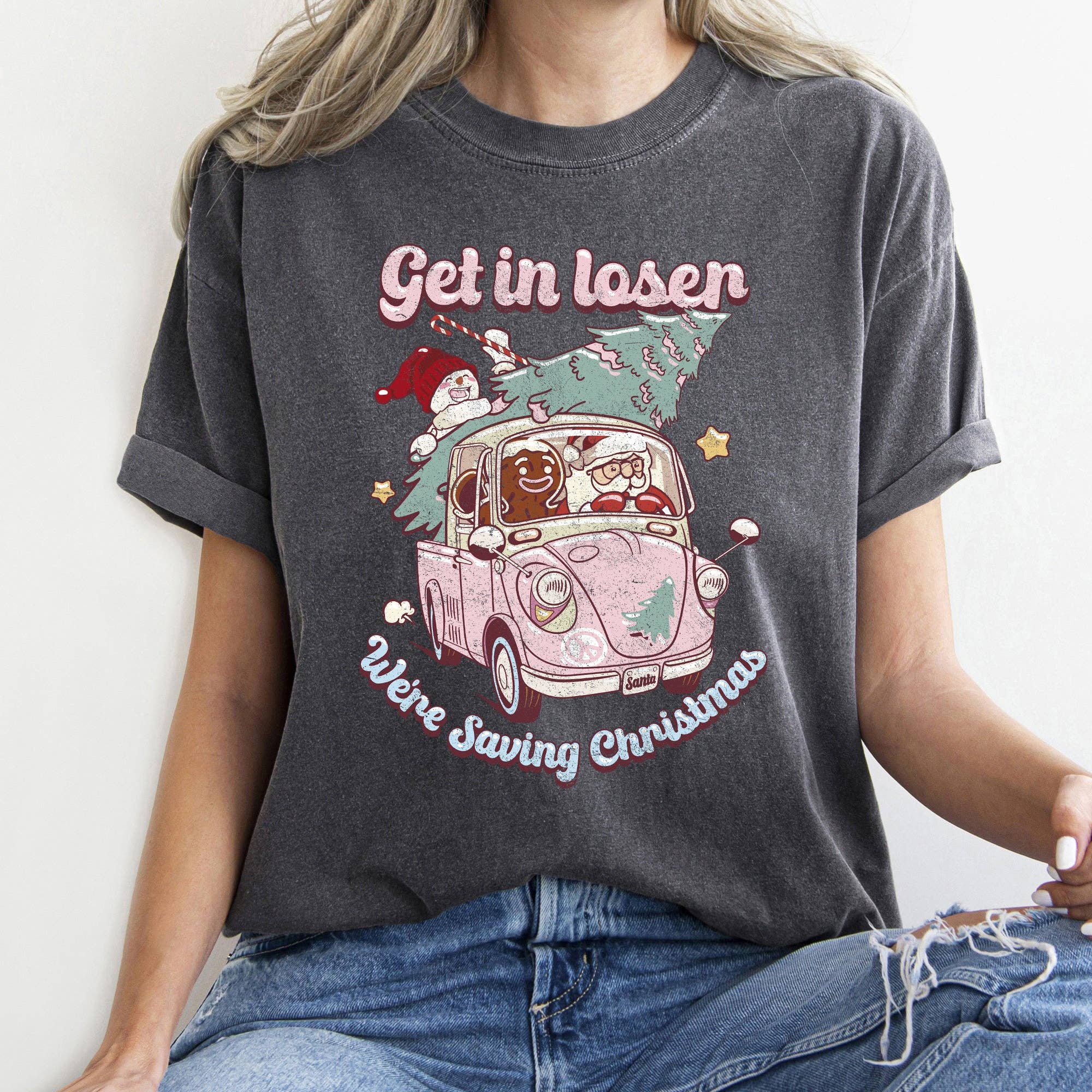 Get in Loser, We're Saving Christmas, Retro, Vw T-Shirt