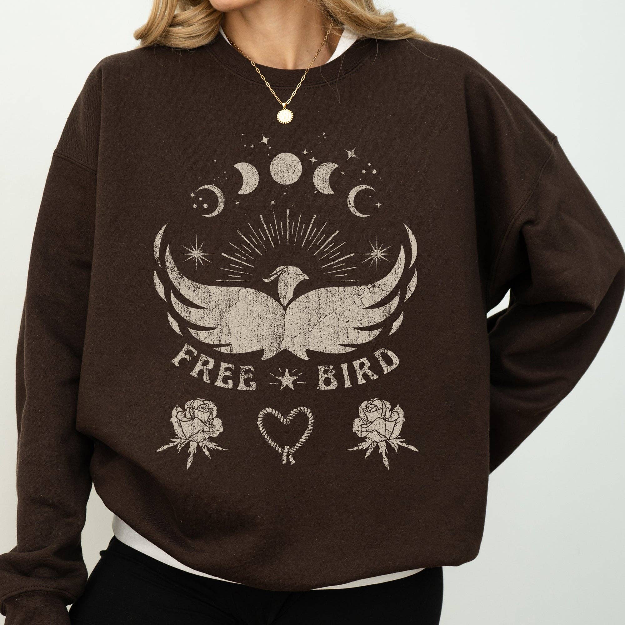 Free Bird, Western, Country, Rock Music, Cowboy, Sweatshirt