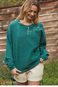 Be Kind  Thermal Vintage Pullover