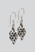 Endless-Knot Sterling Silver Earrings (ER-03)