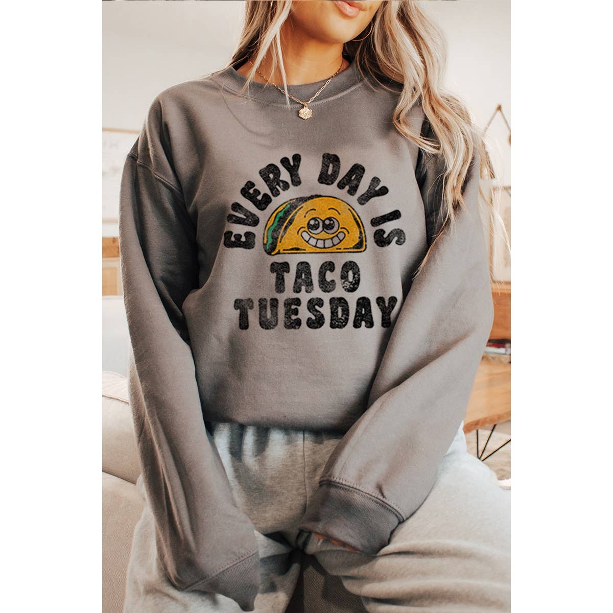 Taco Tuesday Vintage Graphic  Sweatshirts