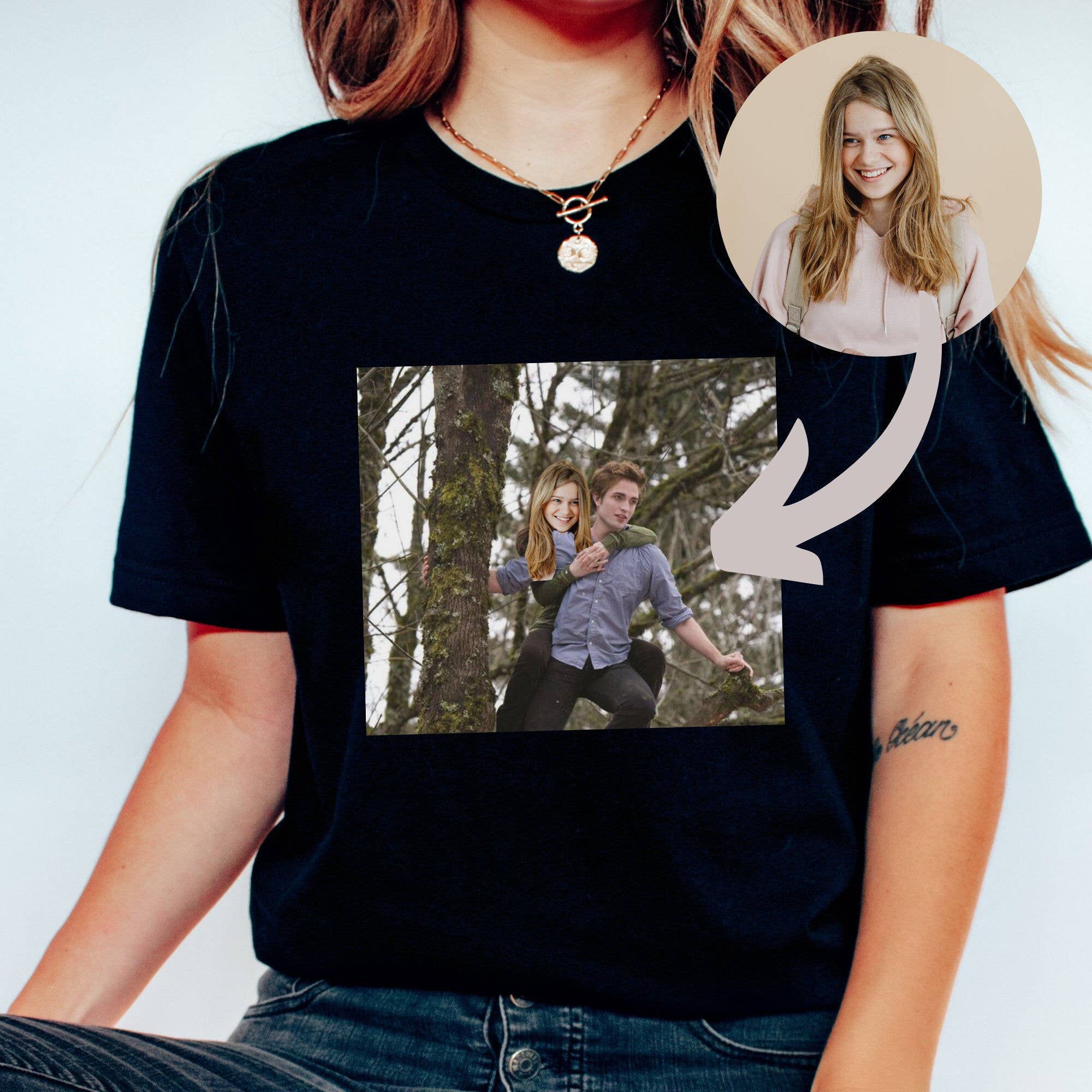 Funny Twilight Vampire Wolf Romance Graphic Tee