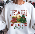 Just A Girl Who Loves Christmas Tee or Sweatshirt