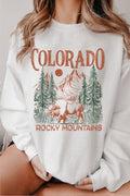Colorado Rocky Mountains Buffalo Graphic Brushed Sweatshirts