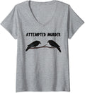 Attempted Murder Of Crows Funny Birdwatcher Pun