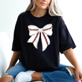 Baseball Bow - Comfort Colors Black