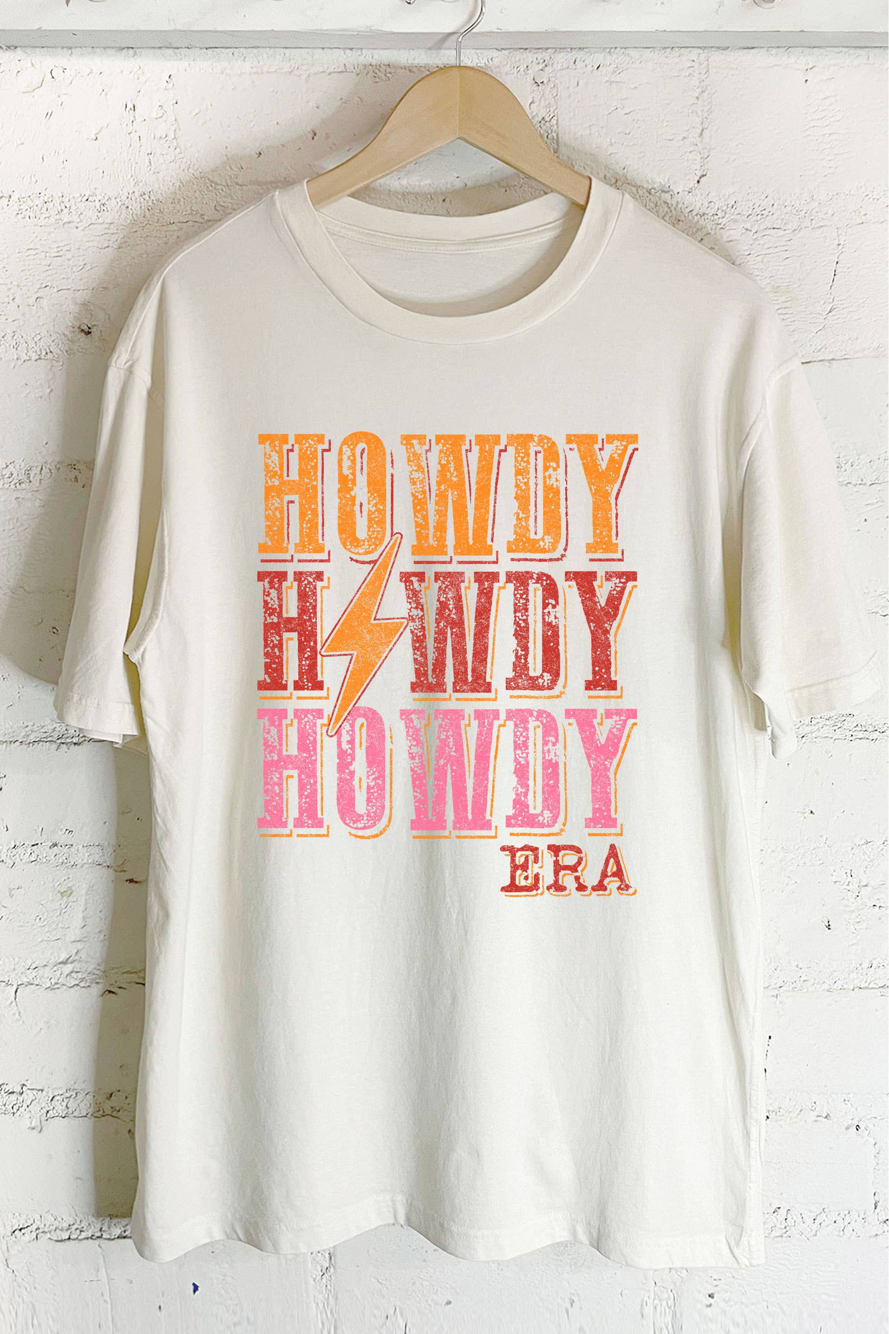 Western Howdy Era Oversize Graphic Tshirts