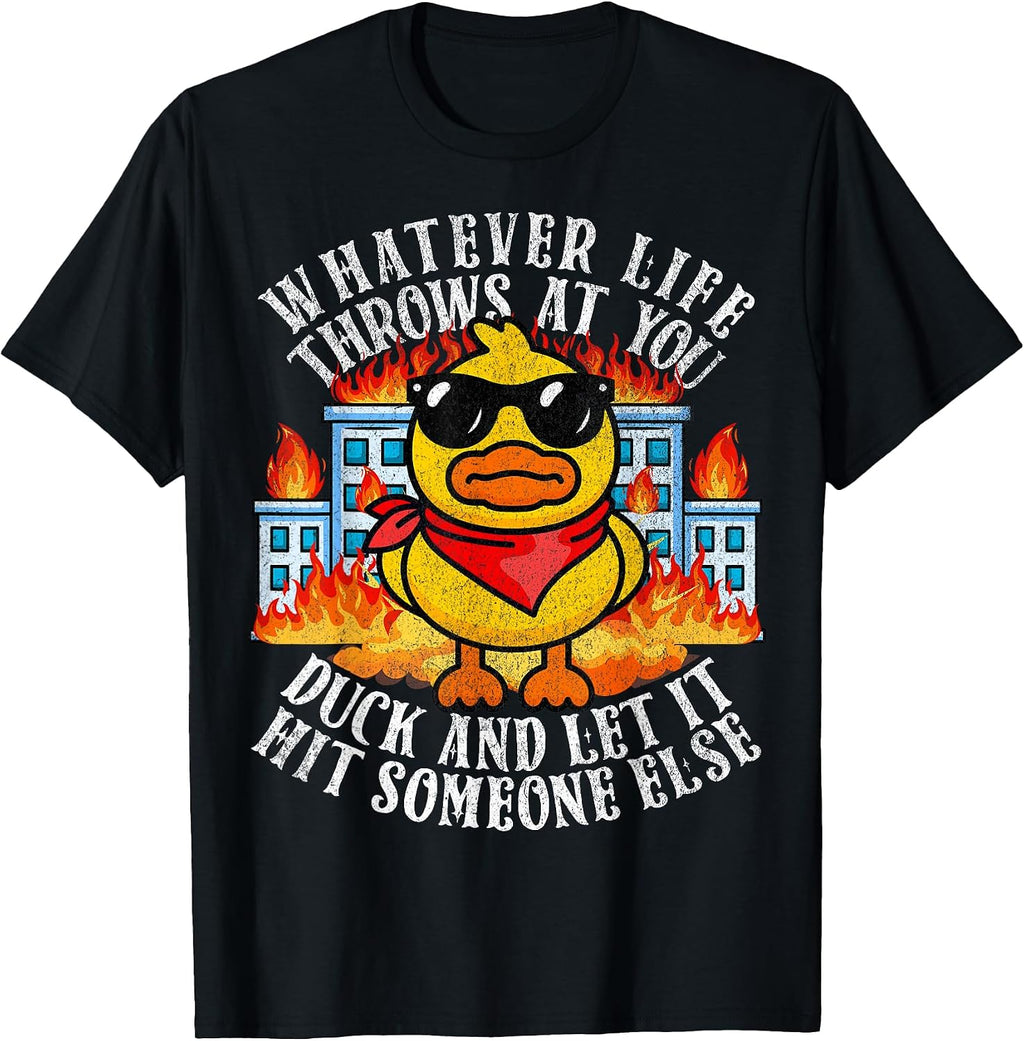 Funny Sarcastic Duck Shirts for Women Men and Kids