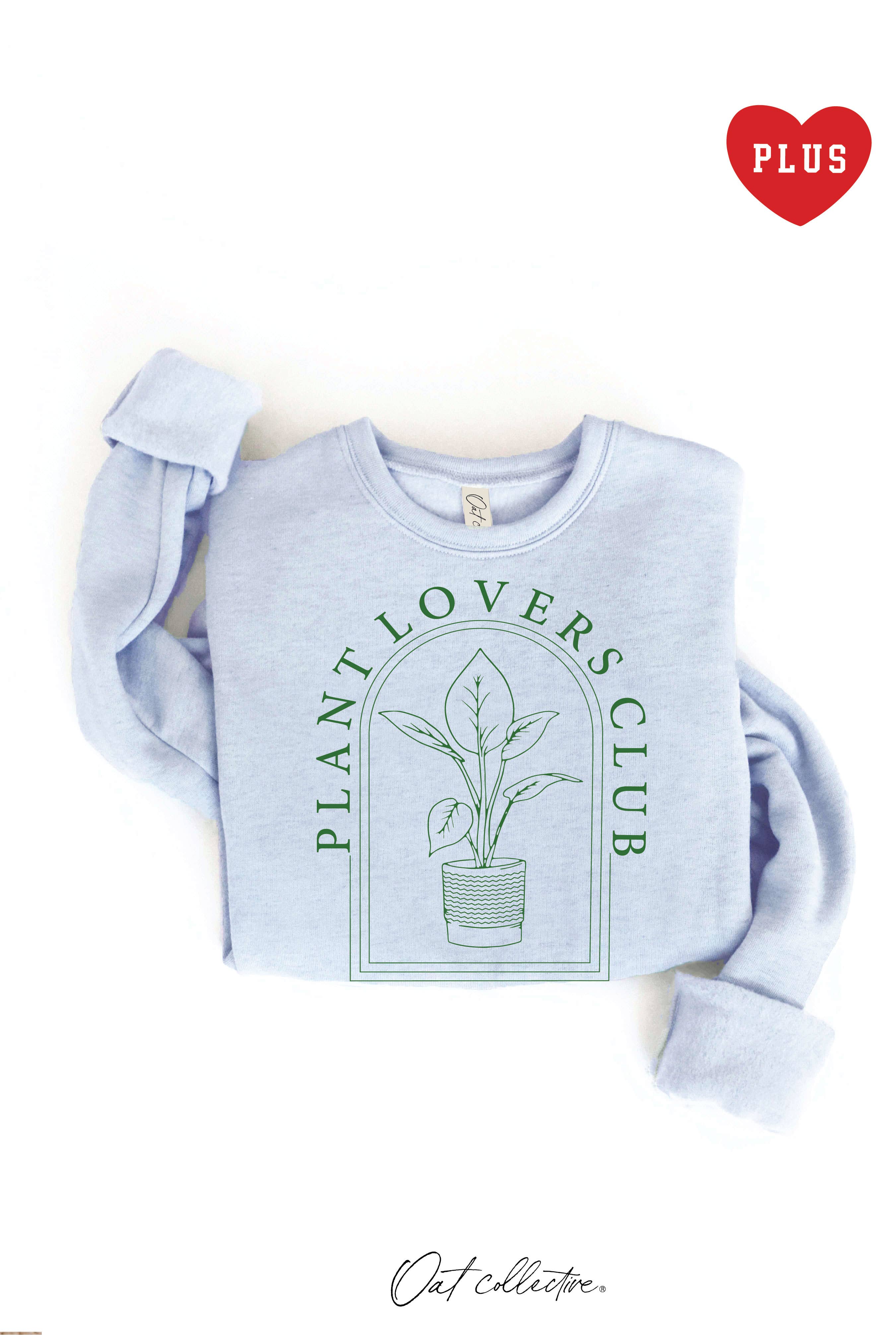 Plant Lovers Club Plus Graphic Sweatshirt