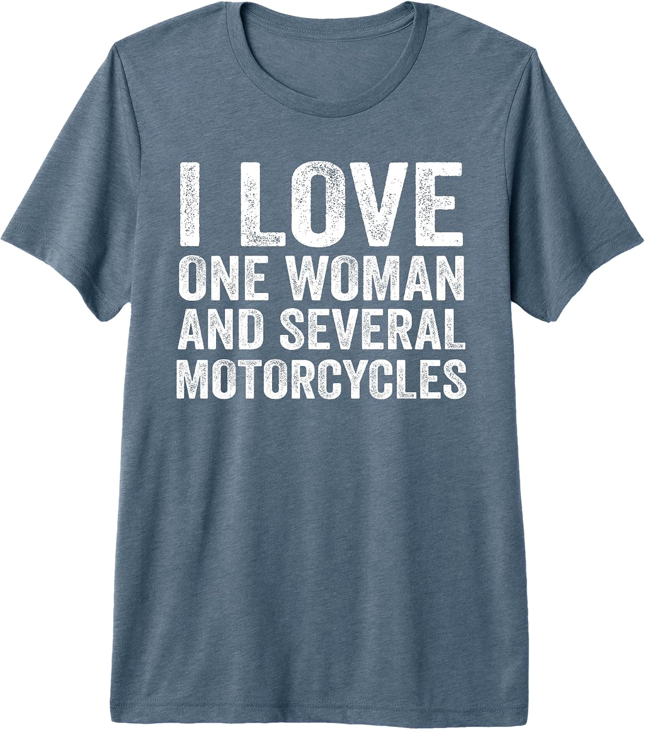 I Love One Woman And Several Motorcycles Biker Tee