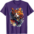 Colorful Cat Lover Nature Illustration