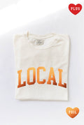 Local Foil Graphic Plus Size Mineral Washed Graphic Top