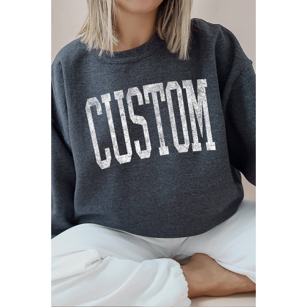 Custom State  Vintage  Graphic  Sweatshirts