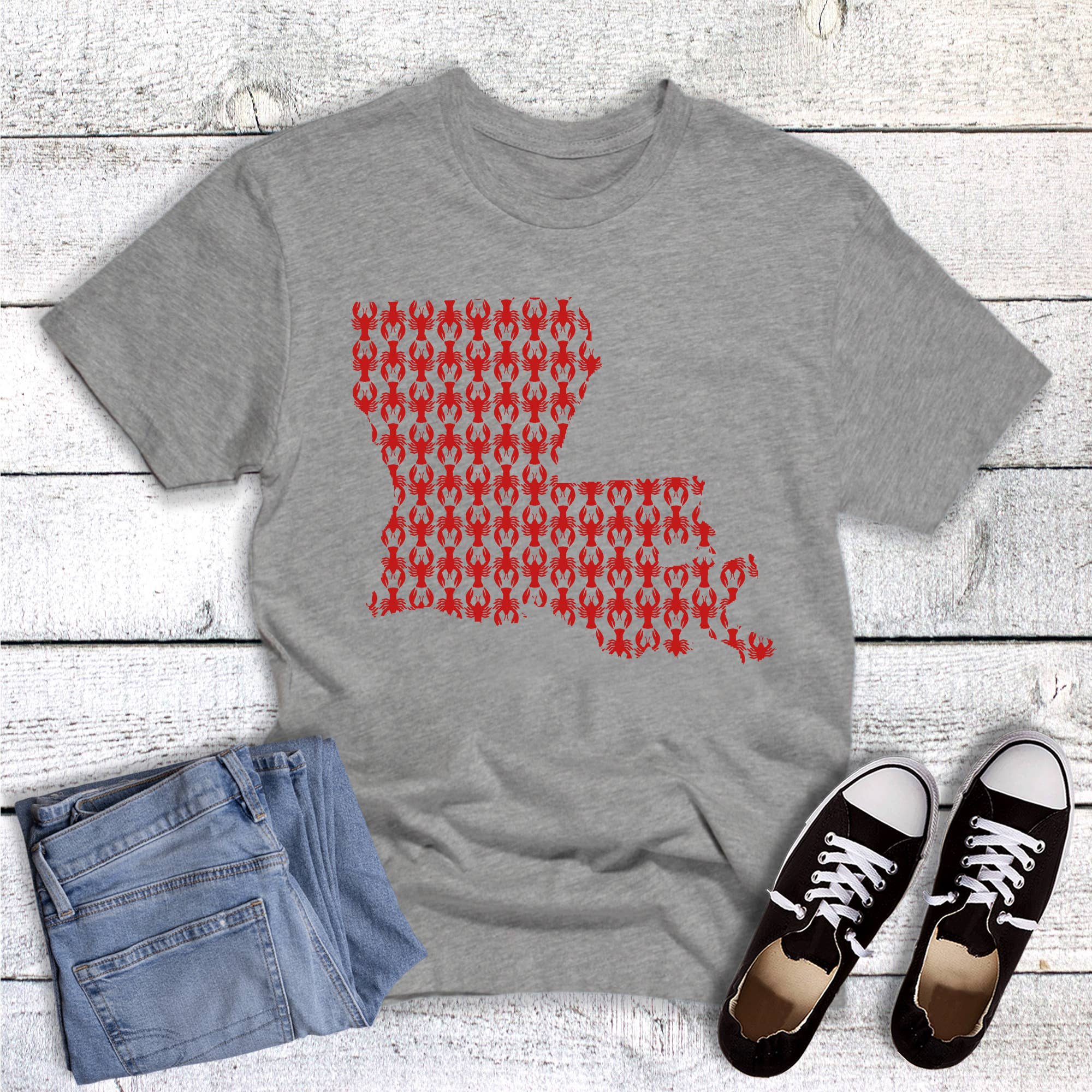 Louisiana State Crawfish Graphic Tee
