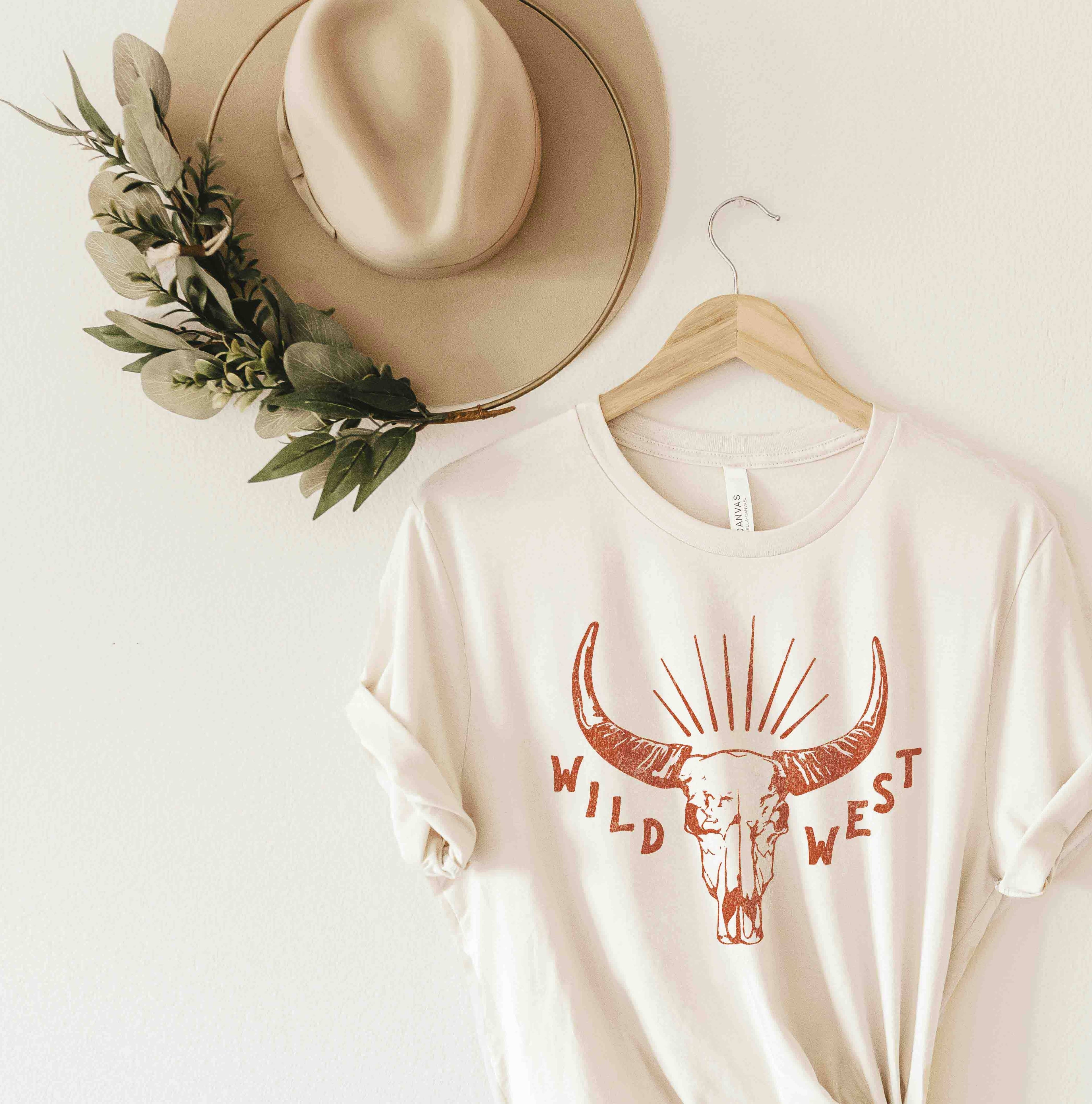 Wild West Graphic T-Shirt - Airlume Combed Cotton