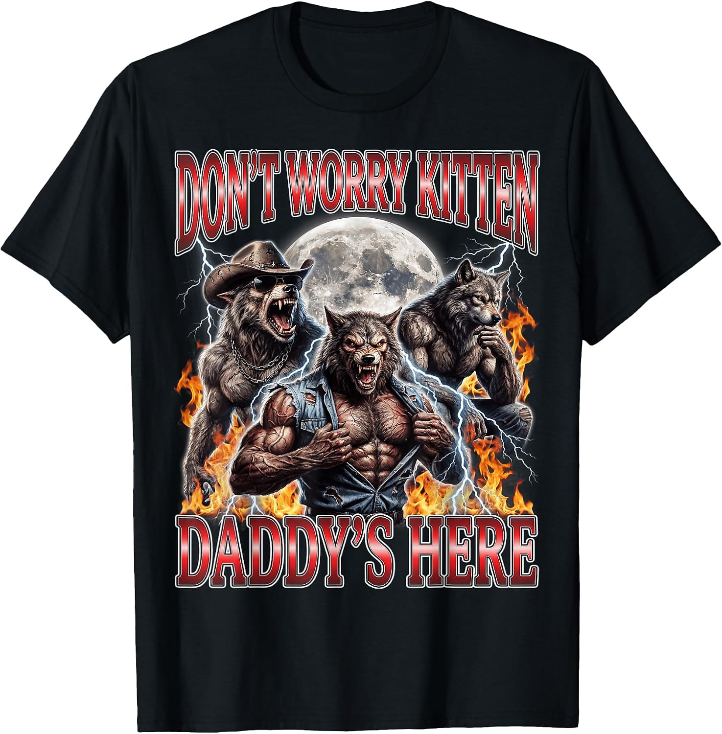Daddy Wolf Alpha Cringe Vintage Bootleg