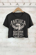 America Screen Printed Women's T-Shirt