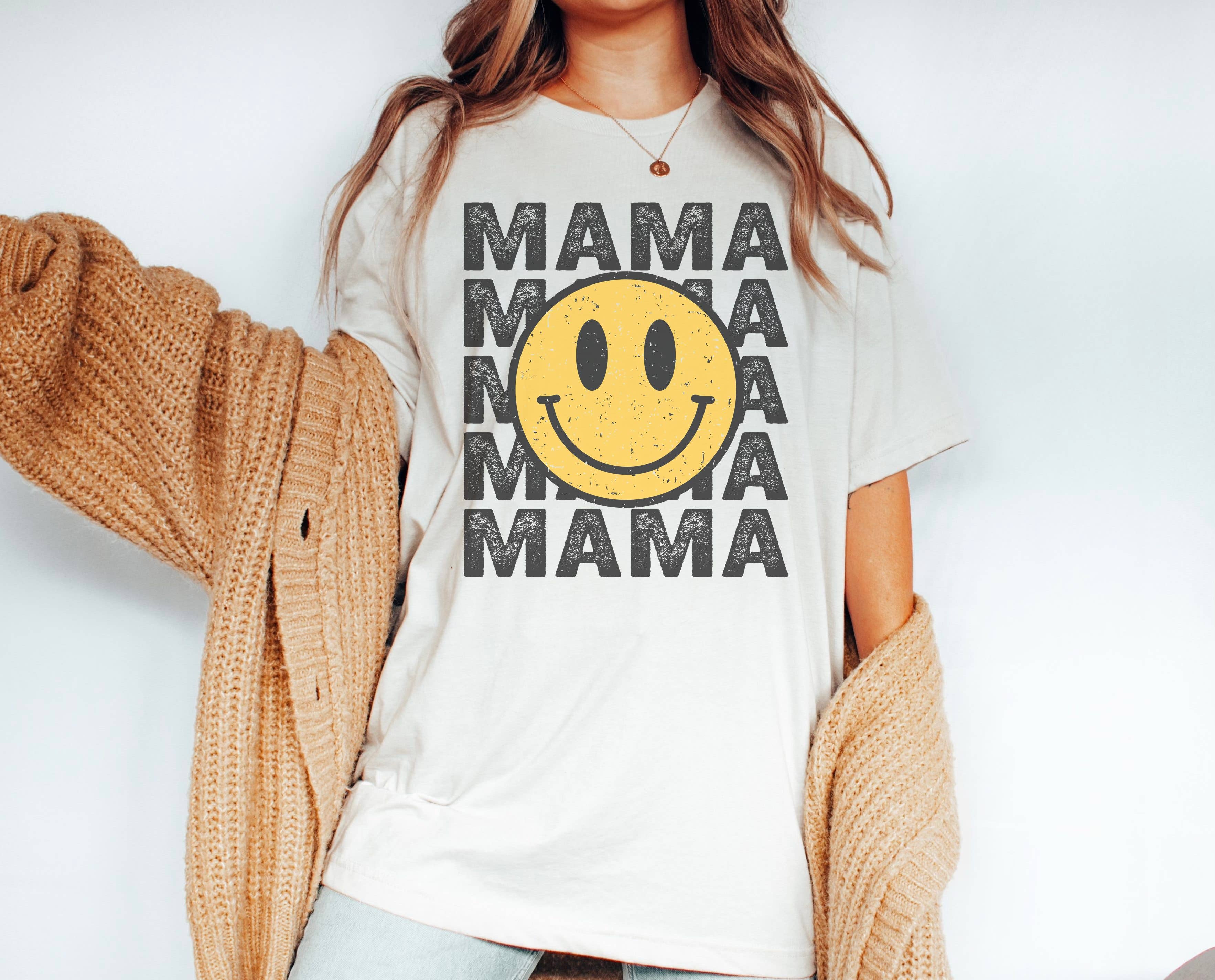 Retro Mama Stacked | Mom Life | Mom Tee | Graphic Tee