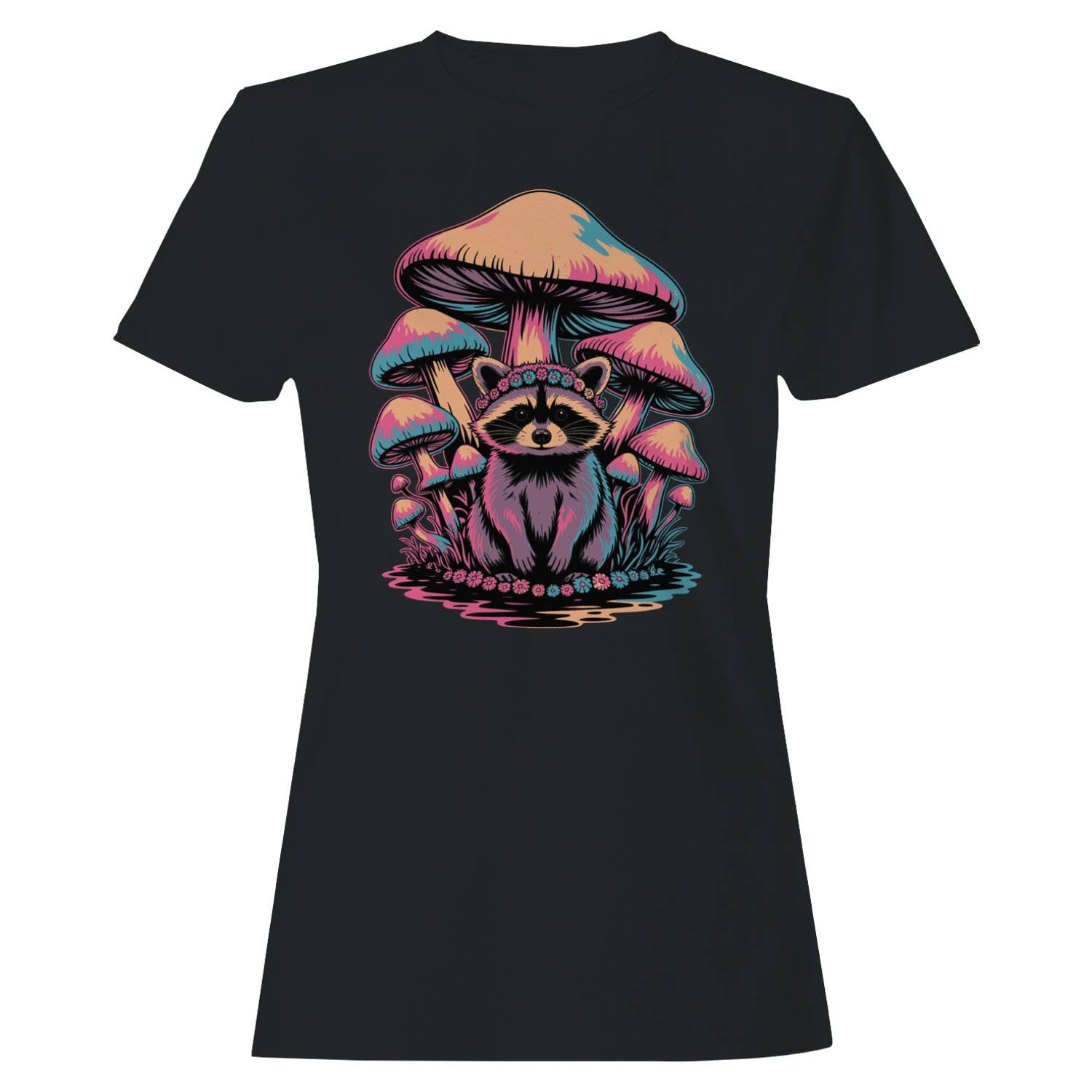 Psychedelic Raccoon Women's T-Shirt