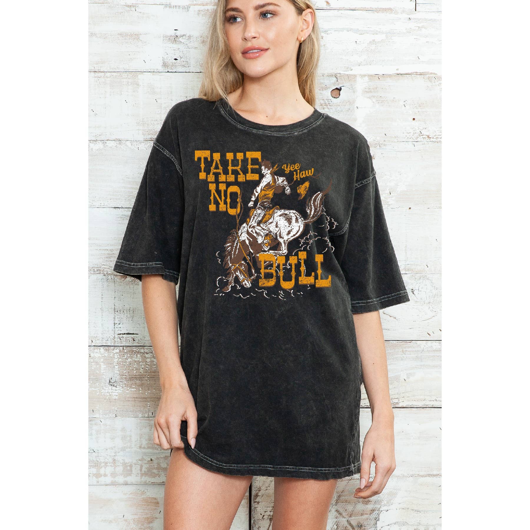 Take No Bull - Oversize Mineral Wash T