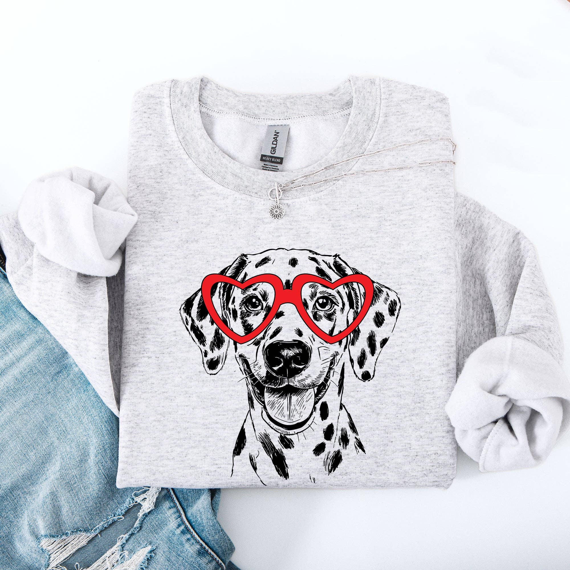 Dalmatian, Pet, Dog Breed, Valentine's Sweatshirt
