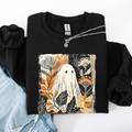 Vintage Ghost Halloween Autumn, Fall Sweatshirt