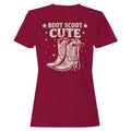 Western Boot Scoot Women's T-Shirt Cardinal Red