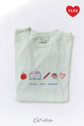 Teach Love Inspire Plus Mineral Graphic Top