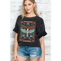 Free Bird Wild West - Oversize Mineral Wash T