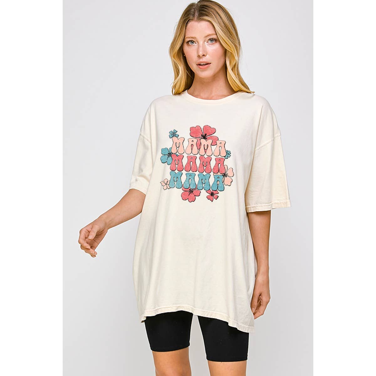 Mama Mama Mama  Graphic  Oversized Tee