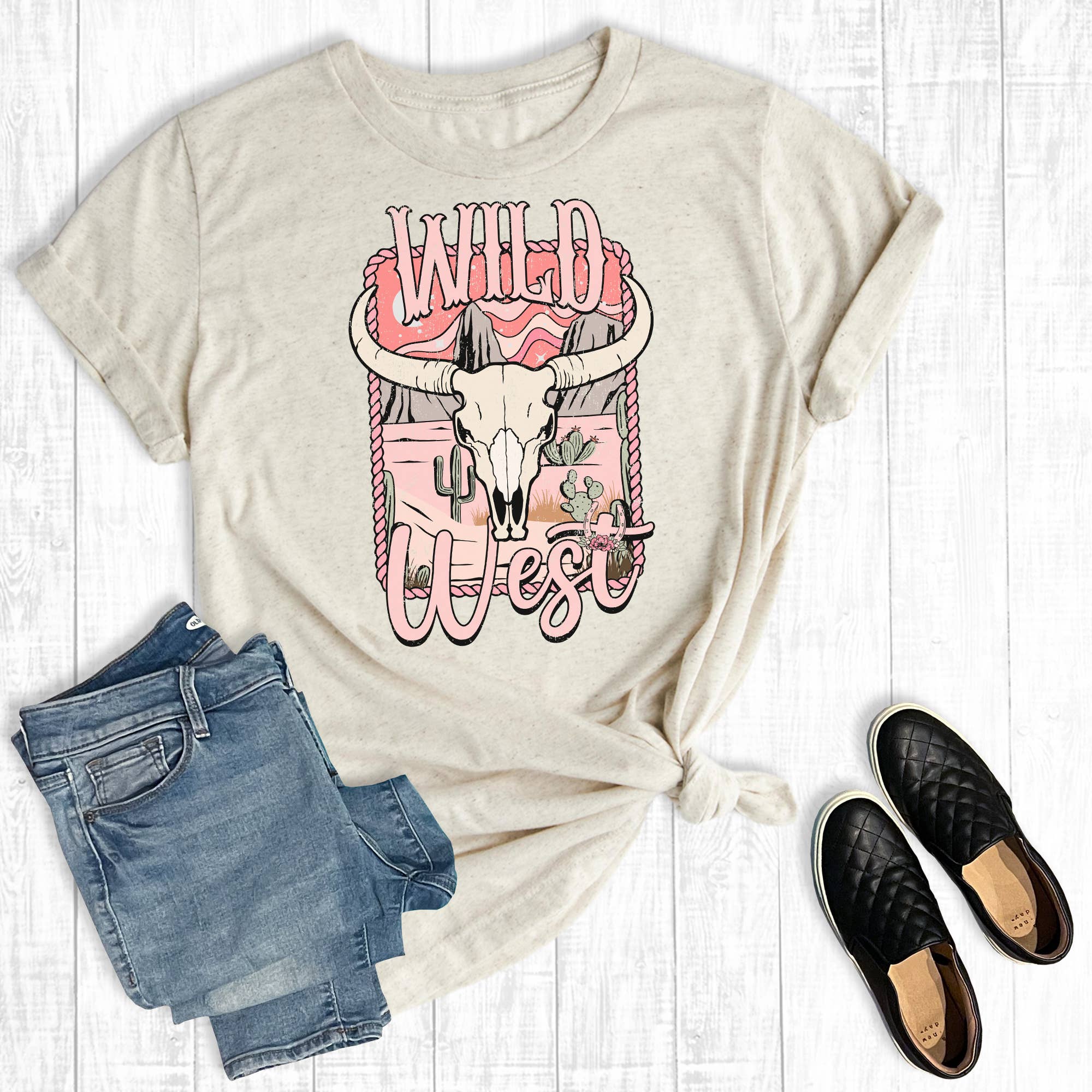 Western Wild West Cowgirls Graphic Tee