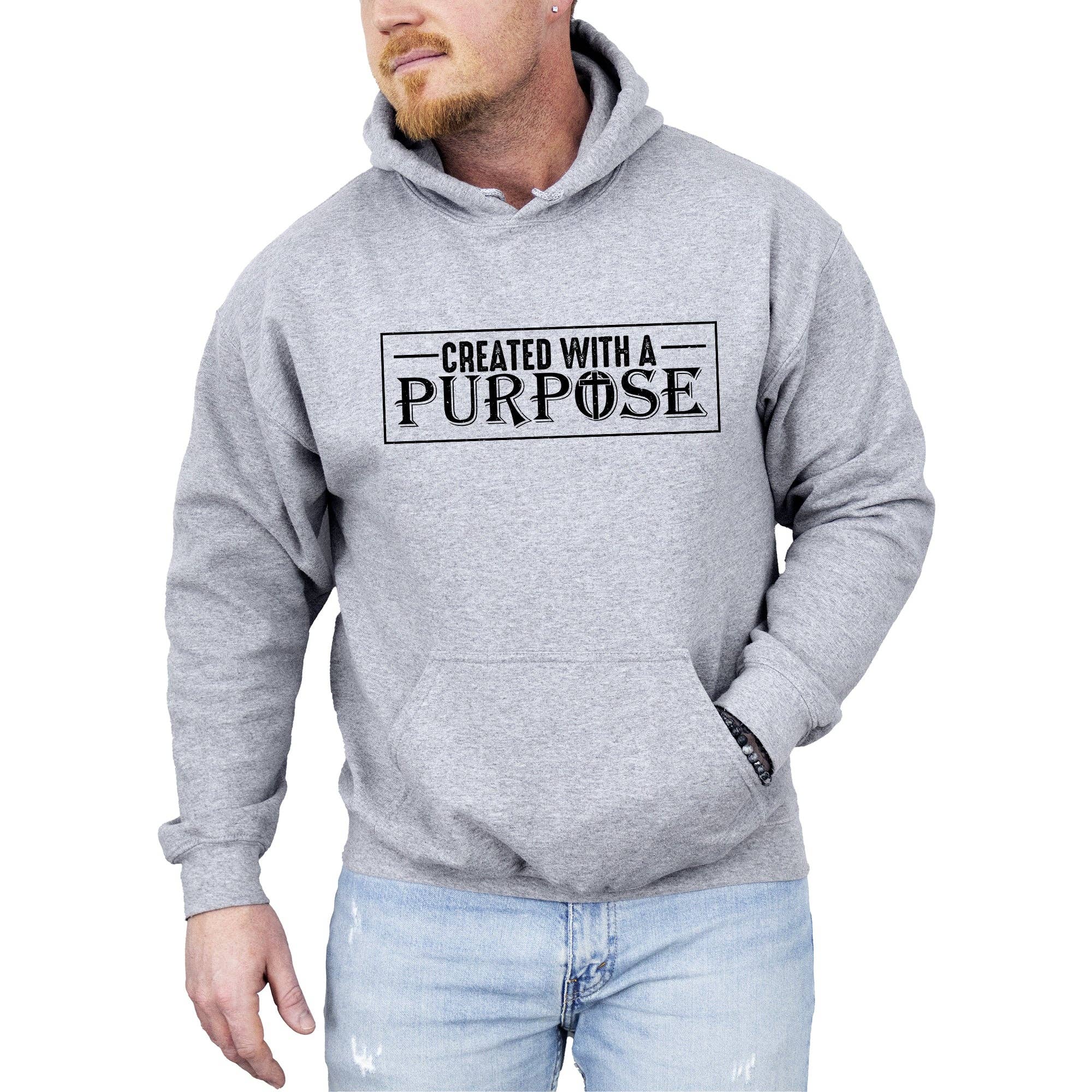Created with A Purpose, Christian Religious Hoodie