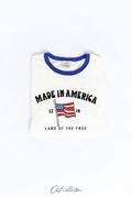 Made in America  Ringer Graphic Top