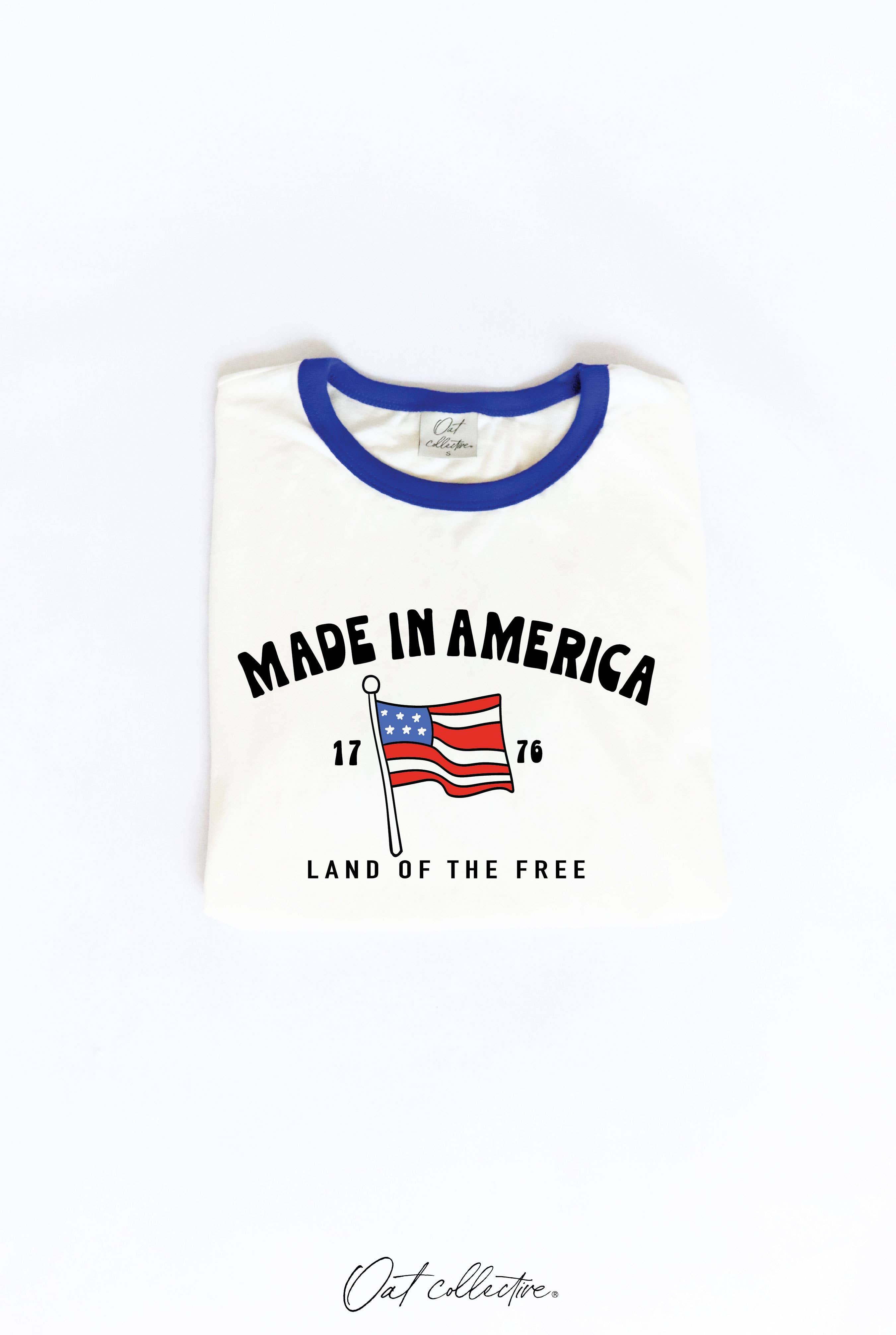 Made in America  Ringer Graphic Top