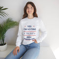 Voting Trump 2024 Sweatshirt Presidential Campaign Apparel