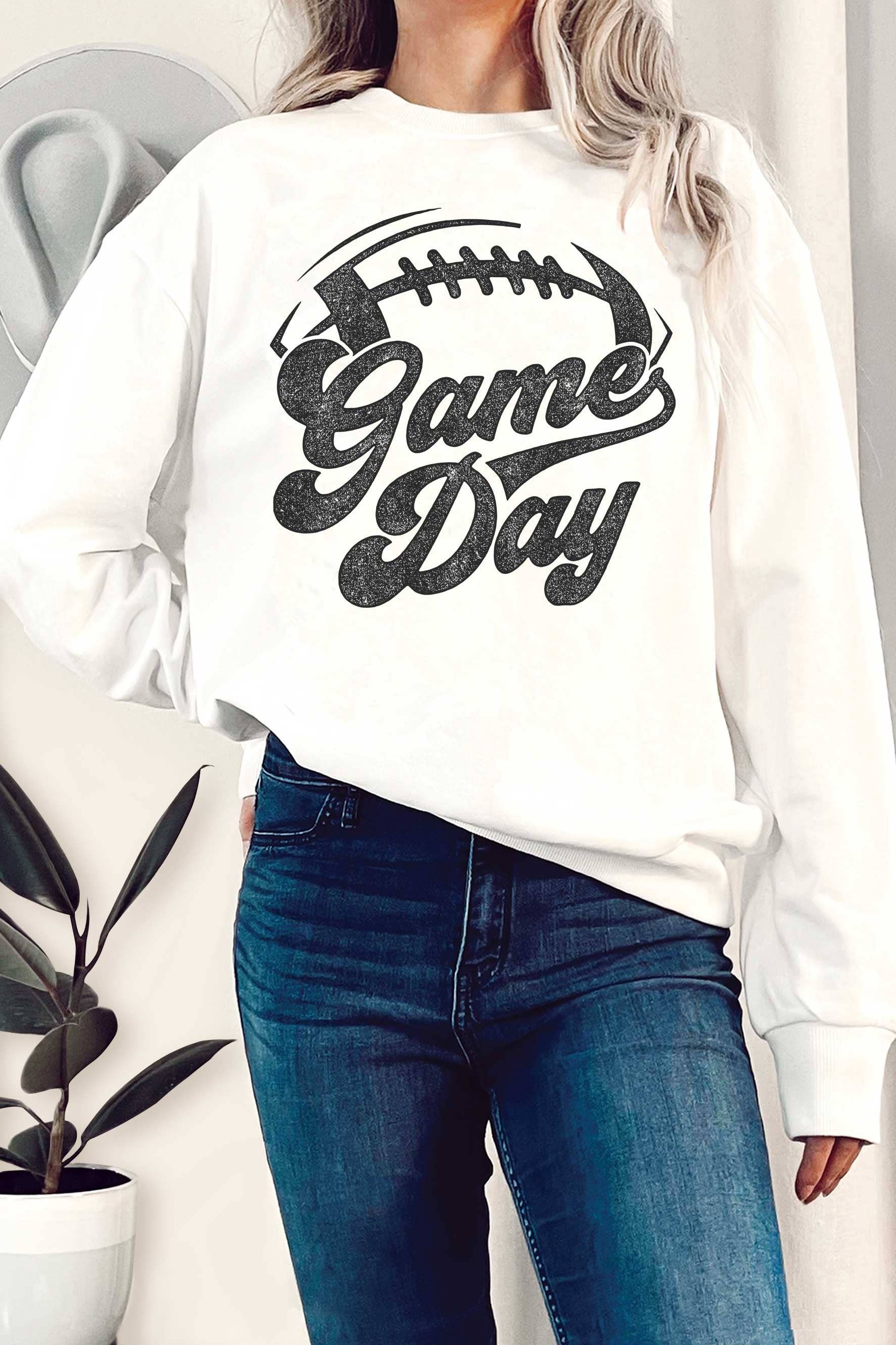 Game Day Football Graphix Terry Sweatshirts