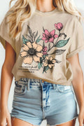 I Will Walk Faith Flower Mineral Graphic Tshirts