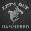 Lets Get Hammered Shark Men's T Shirt