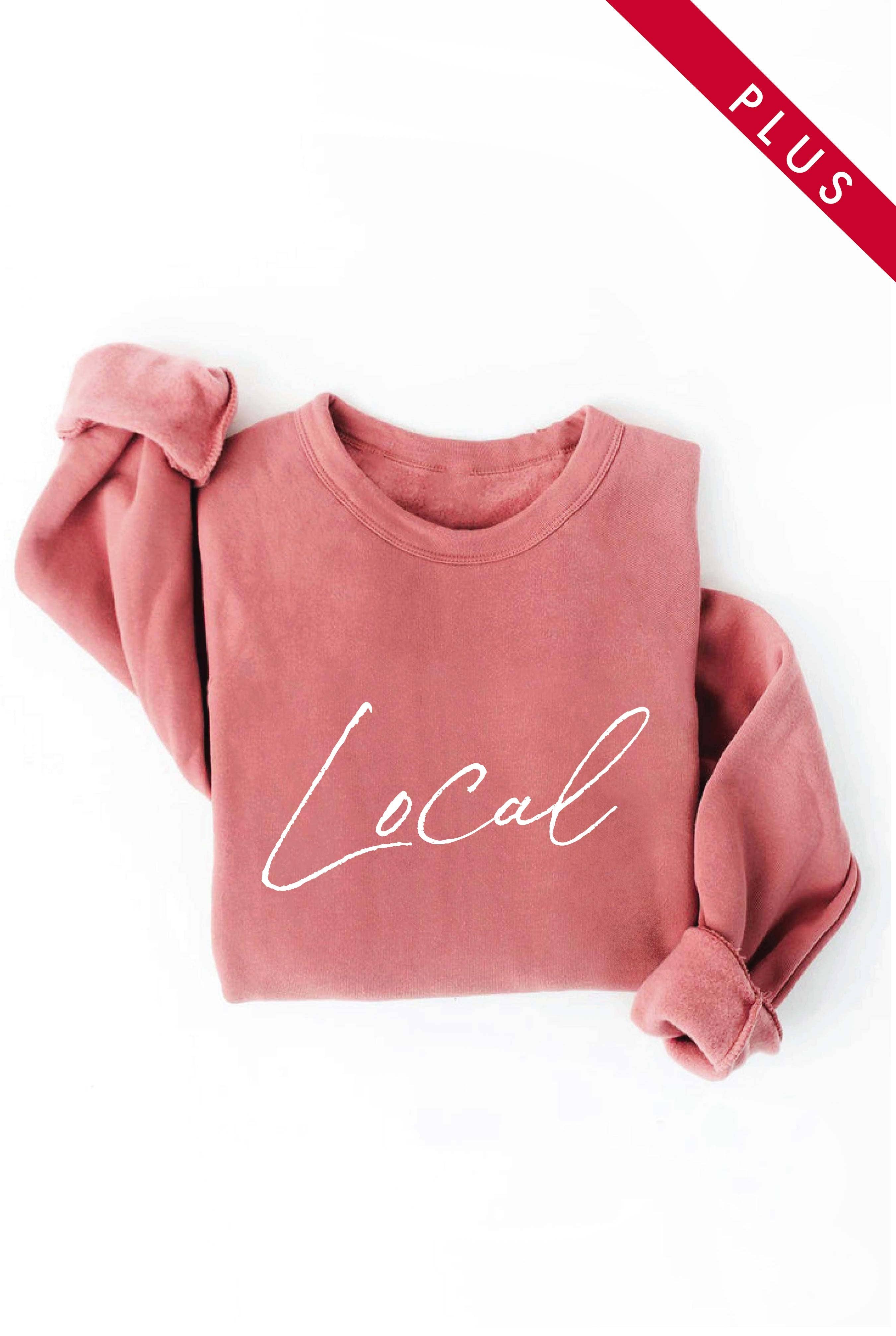 Local Cursive  Plus Graphic Sweatshirt