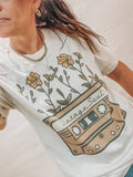 Cassette Vintage Soul Floral Graphic Tees Botanical Women's
