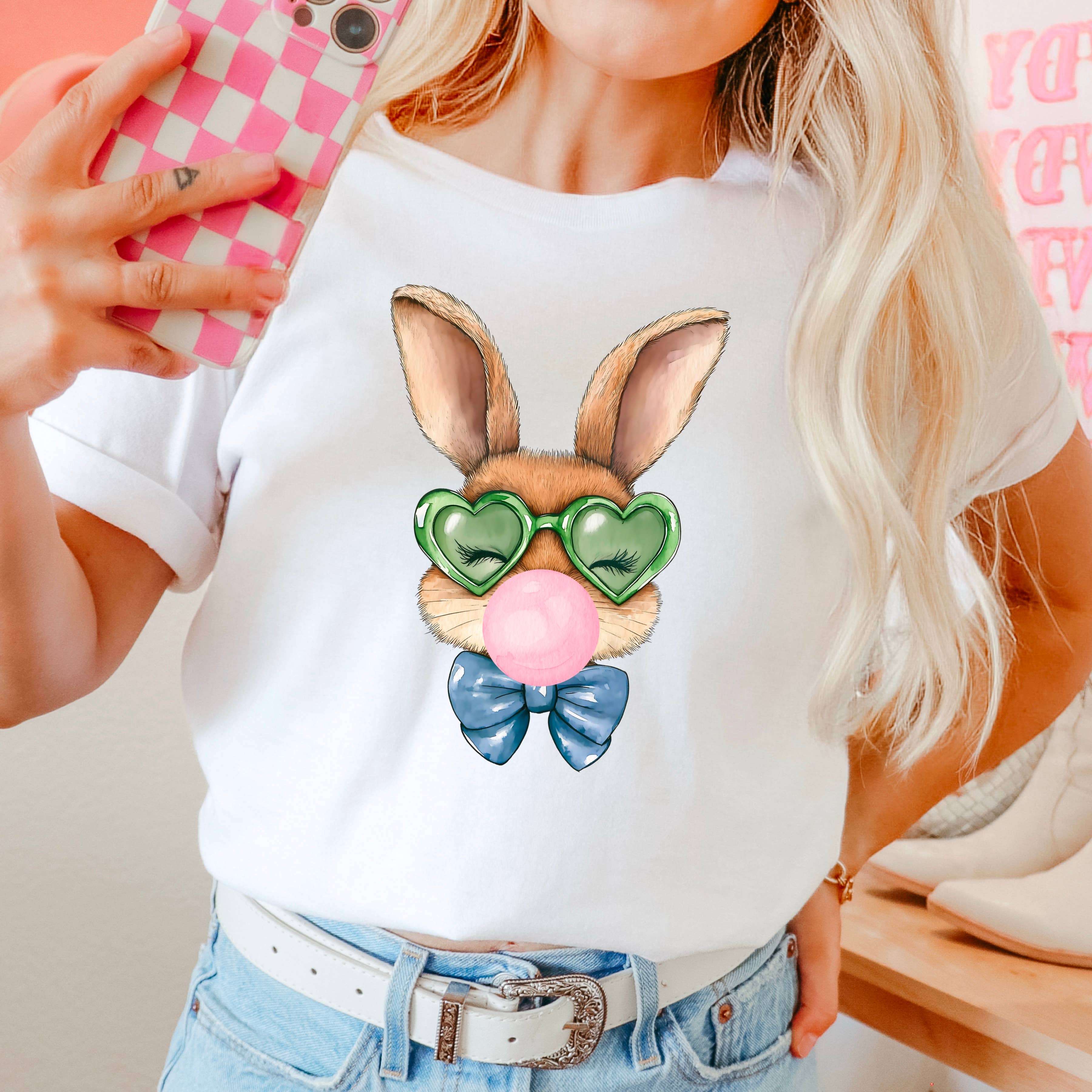 Easter Graphic Tee | Bunny Bubblegum  | Comfort Colors