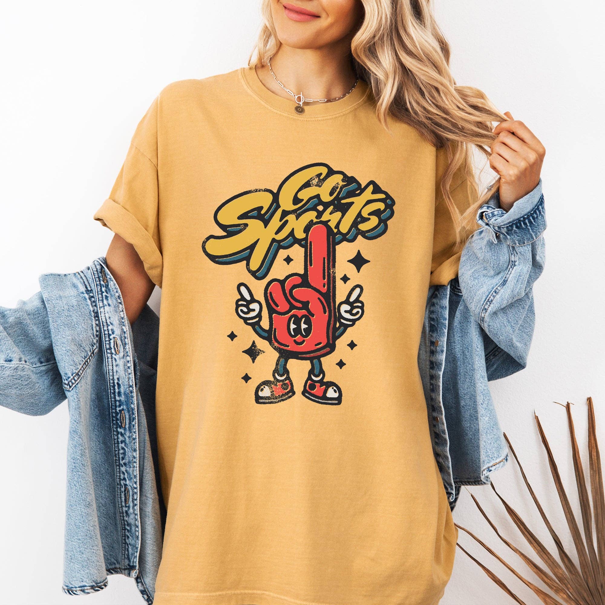 Go Sports, Foam Finger Football Baseball Basketball Tshirt